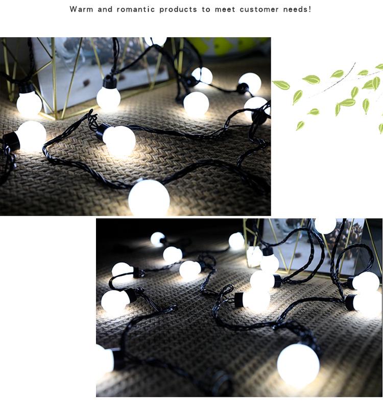 LED Kugel Lichterkette für Hochzeiten & Festivals - Vielseitige Innen-/Außendekoration für Schlafzimmer & Balkon