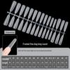 Ultra-Thin Frosted Nail Stickers: Full & Half Styles, Traceless, Extra Long, No Grinding Needed