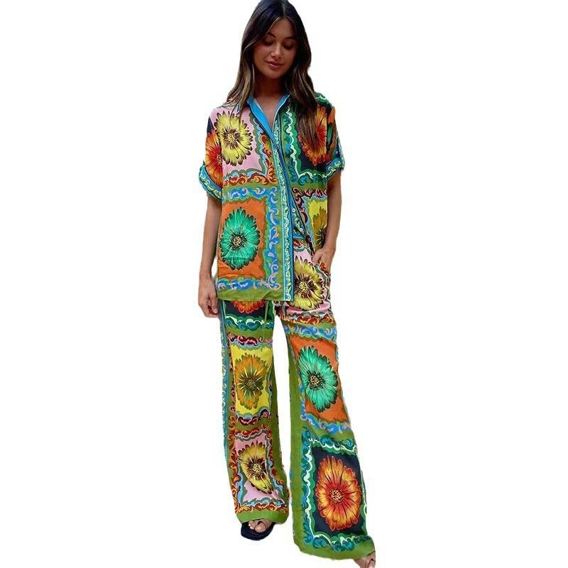 Street women's suit Printed digital high-end new trendy women's suit