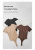 Nahtloser kurzärmeliger String-Bodysuit: Formende Bodyshapewear für Damen mit Bauchkontrolle & Po-Lifting