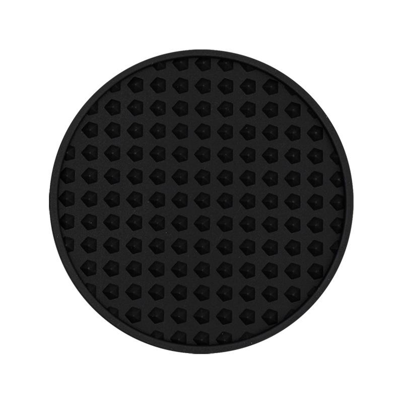 Thickened Round Silicone Marble Coaster - Heat-Resistant, Non-Slip, Food-Grade Anti-Scald Mat for Cups