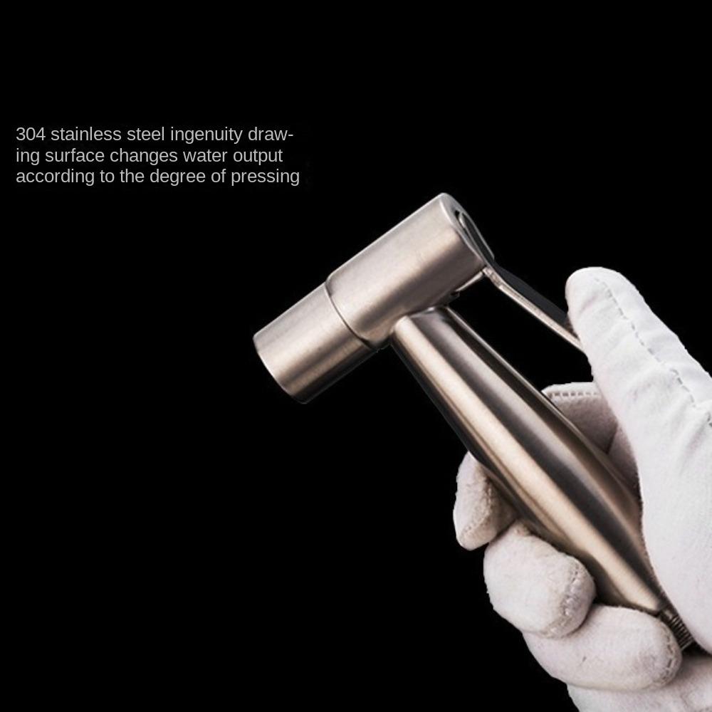 Stainless Steel Bidet Toilet Sprayer Kit Hand Sprayer Bathroom Toilet Bidet Sprayer Self Cleaning Handheld
