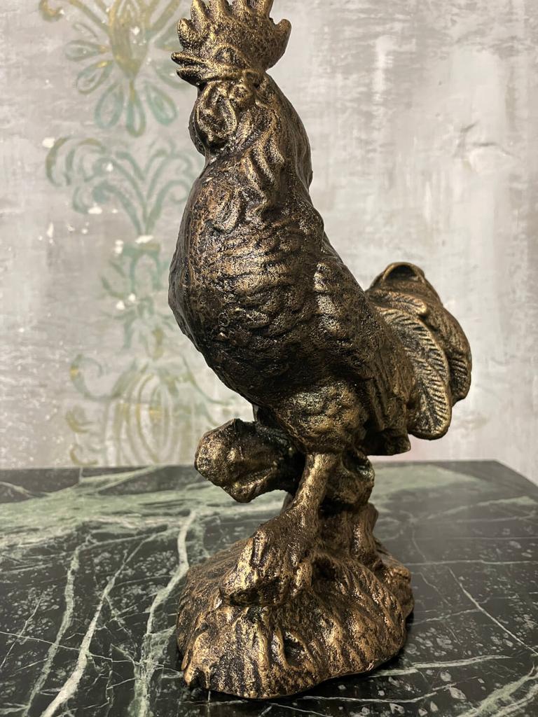 Cast Iron Rooster Figurine Decorative Rooster Decoration