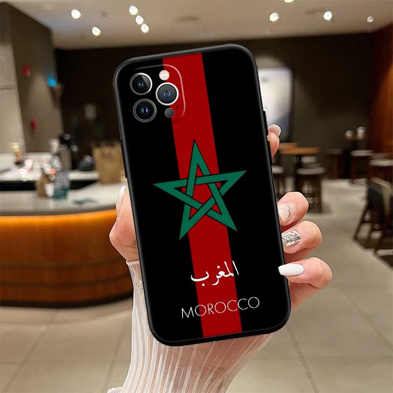Morocco Flag New High-End Shell Phone Case for Redmi Note 13 14 Pro+ Plus A3 A3X 13X 13C 13R 14S 14C 14R