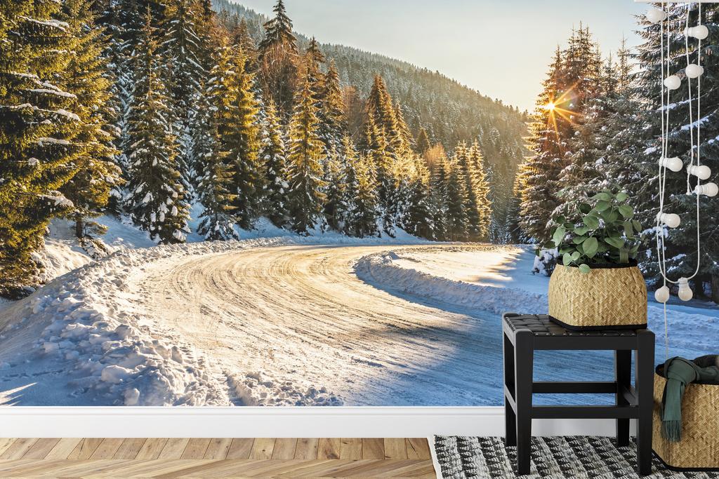 Photomural Winter Forest Smooth Vinyl 360x240