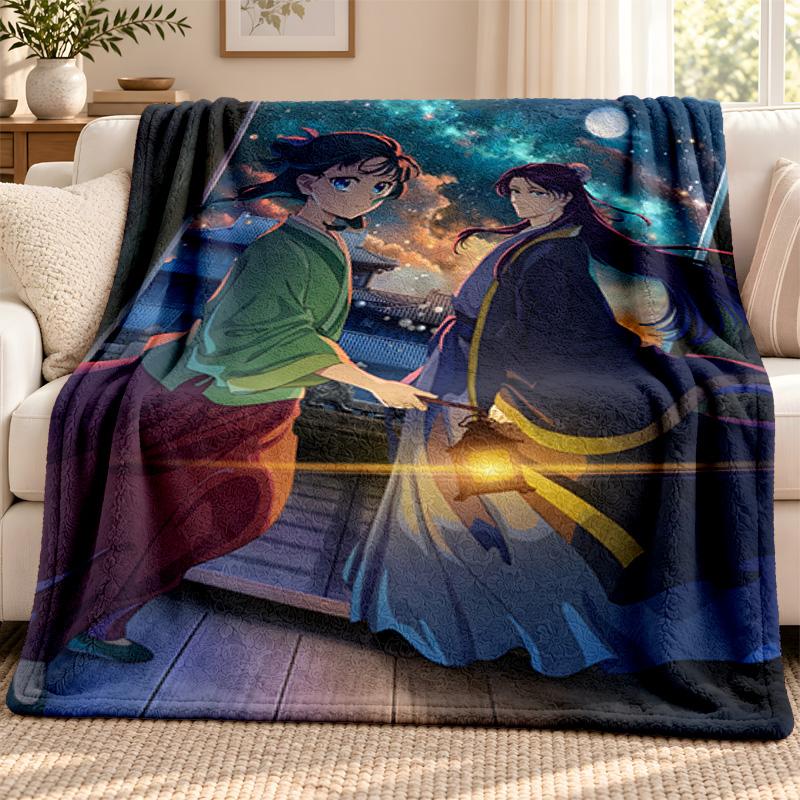 The Apothecary Diaries blanket Flannel Blanket Soft Cozy Plush Throw for Sofa Bed Lightweight Home Decoration Outdoor camping