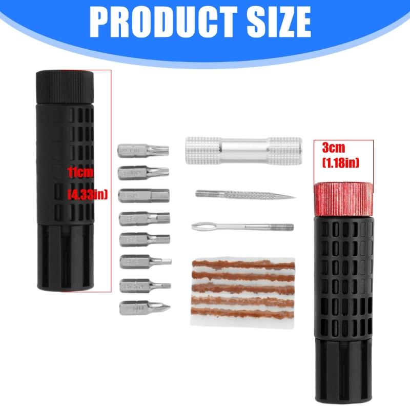 Multifunctional Bike Maintenance Tool Ergonomic Bike Repair Kits Bike Tubeless Tire Repair Tool Ratchet Wrench Set