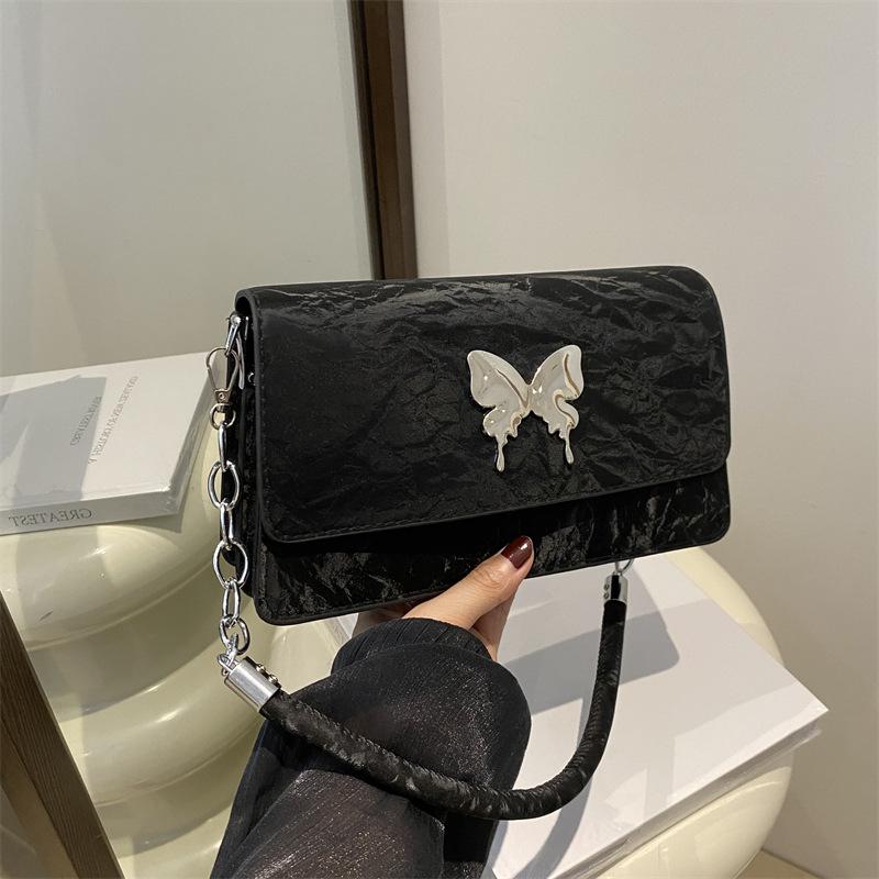 Gentle Large Capacity Bag for Women New Trendy Fashion Chain Student Class Bag Commuting One-shoulder Small Square Bag