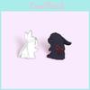Unique Cartoon Rabbit Brooch Pin For Couples Featuring Stylish Alloy Finish