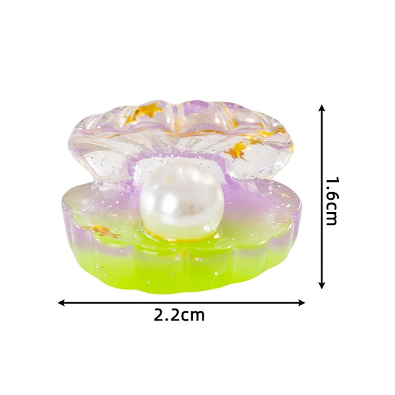 10 Stücke Cartoon Niedlichen Mini Leuchtenden Leucht Regenbogen Gradienten Shell Micro Landschaft Ornament Diy Home Dekoration Zubehör Geschenke