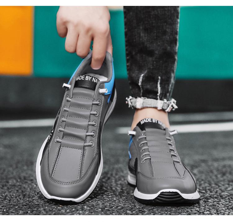 Herren 2025 Sommer Leder Slipper Sneaker: Atmungsaktive, lässige, vielseitige Sport-Skateschuhe