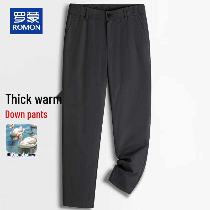 

ROMON Men s 90% Duck Down Straight Casual Pants 3XL