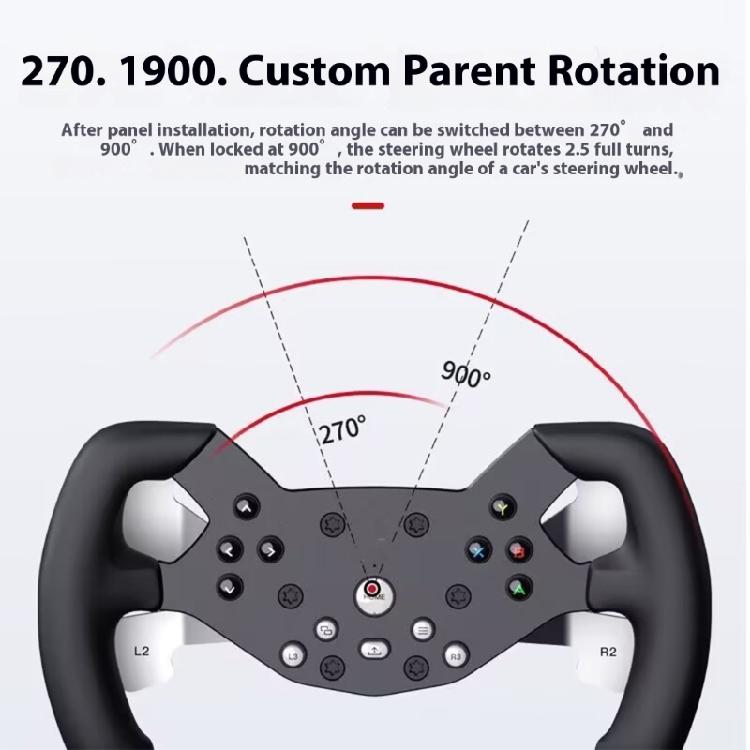 Ergonomic Racing Wheel Replacement Aluminum Frame Enhanced Grip Texture Easy To Use for Simulation Gaming Controllers