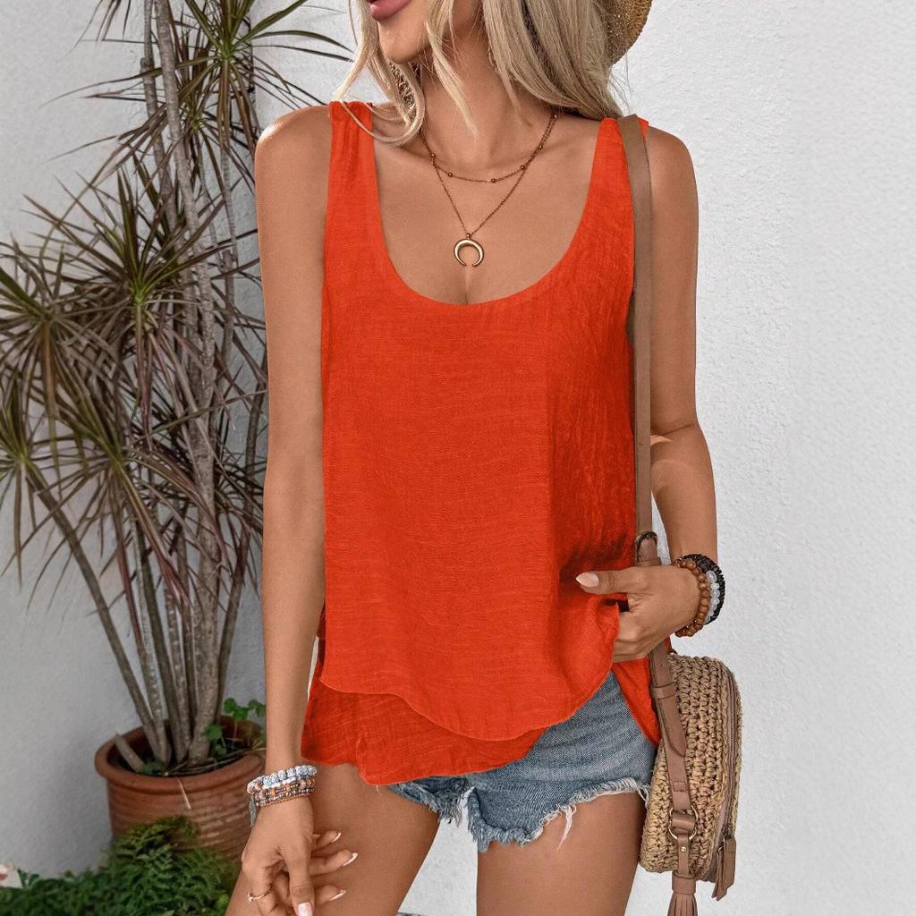New Summer Casual Temperament Slim Fit Sexy Vest T-Shirt Sleeveless Suspender Versatile Top Strapless Women