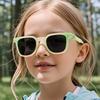Trendy Foldable Kids Polarized Sunglasses Lightweight Flexible TR Frame Compact Folding Easy Carry Children's Sun Shades