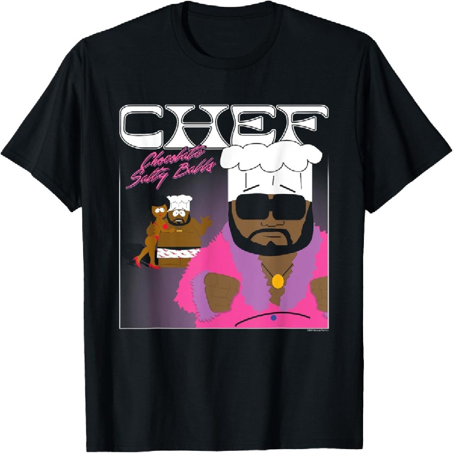 

Южный Парк Повар Шоколадные Соленые Шарики Обложка Альбома Мультяшная Футболка S разноцветный