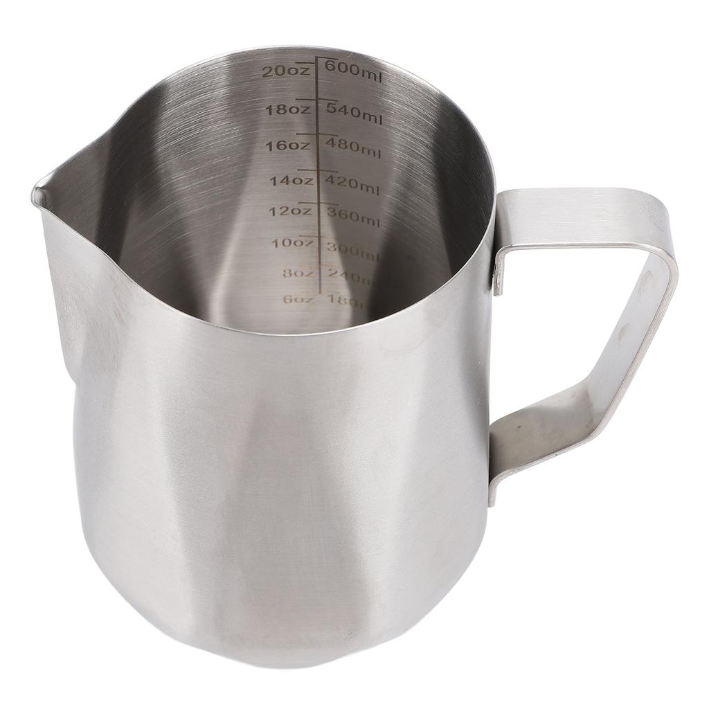 Milchaufschäumkännchen 304 Edelstahl Professionell Spitz Ausgießer Rautenmuster Kaffee Latte Art Kännchen für