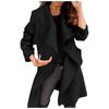 Women'S Long Sleeved Bandage Cardigan Woolen Windbreaker Women'S Coat