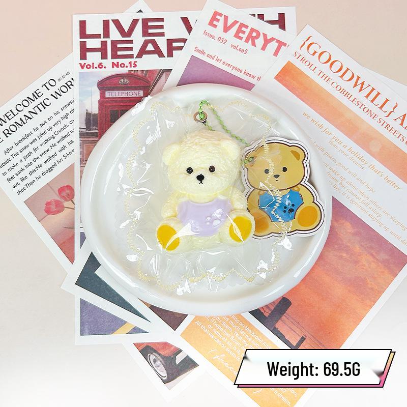 Food-Grade Silicone Cream Slime Bear Stress Relief Squeeze Toy