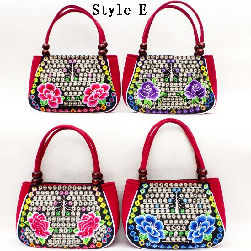 Intricately Designed Embroidered Fashion Yunnan Handbag In National Style For Women