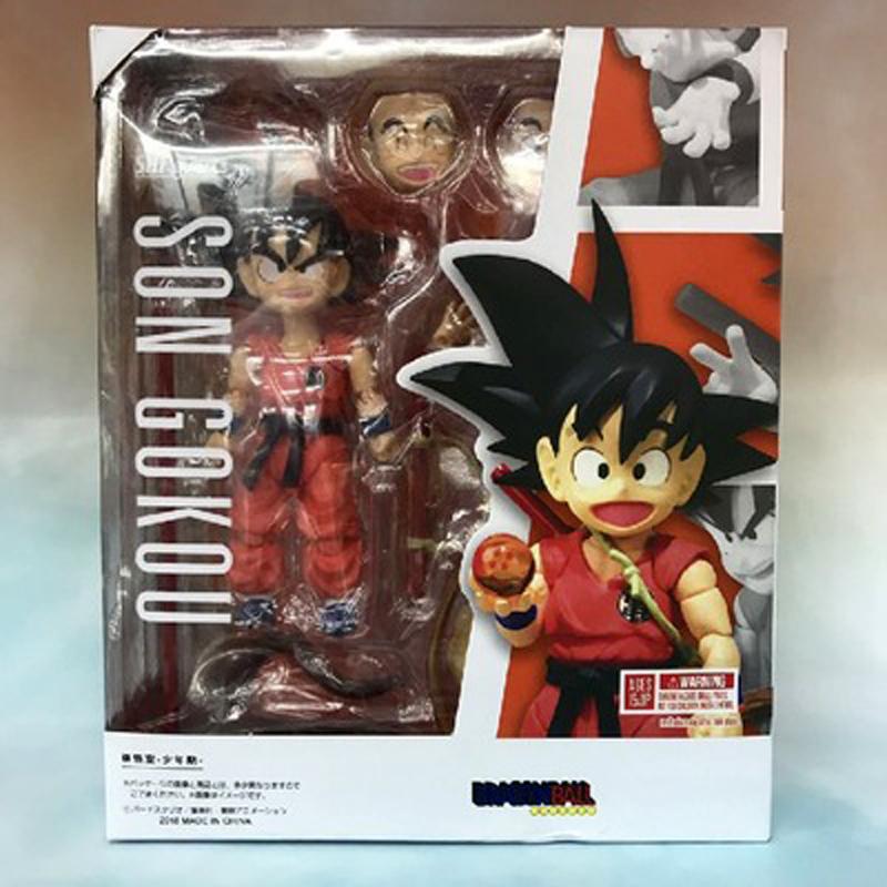 Figurine d'action 16cm Dragon Ball Super Saiyan 3 Goku SHF Anime Mobile PVC Poupée de Collection Figurine Kakarotto Son Goku Modèle Jouets