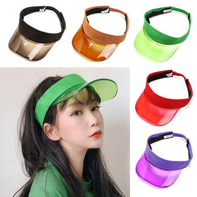 Casual Travel PVC Sun Visor Beach Cap UV Protective Sports Hat