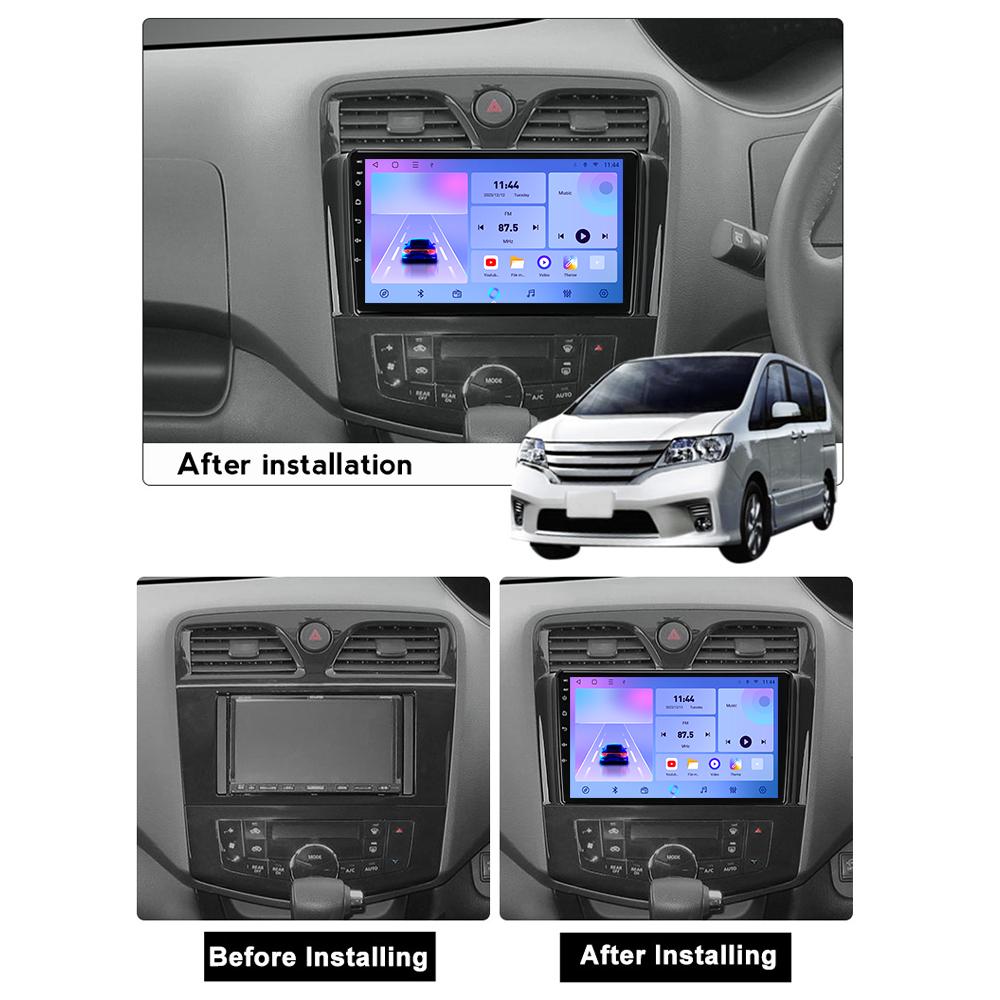Car Radio Android Auto Carplay For Nissan Serena 4 C26 2010 - 2016 Multimedia Player Head Unit Stereo GPS Navigation BT WIFI 1+16GB