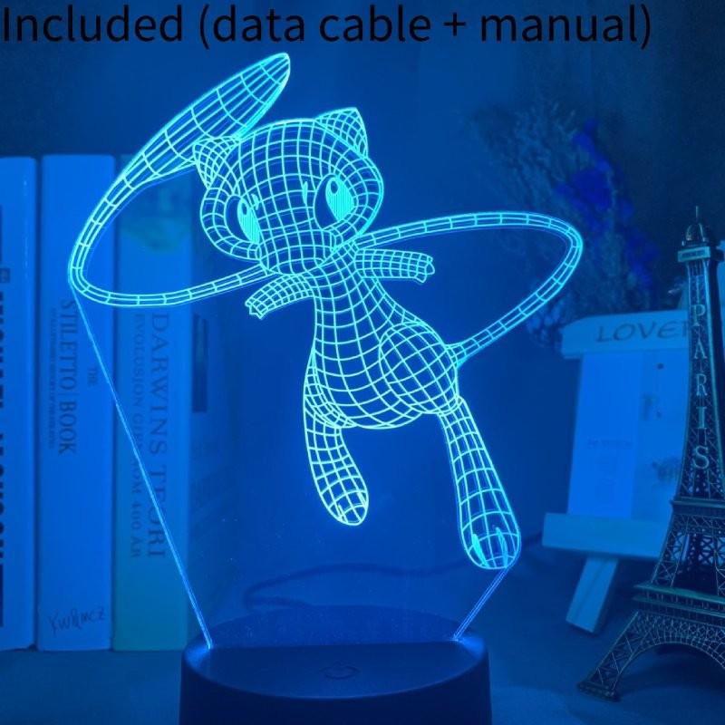 3d Characters Usb Night Light Touch Change Color Seven Colors Lamp Table