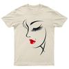 Minimalist Unisex Face Art Fashion Graphic Tee Unisexs TShirt Unisexs Top