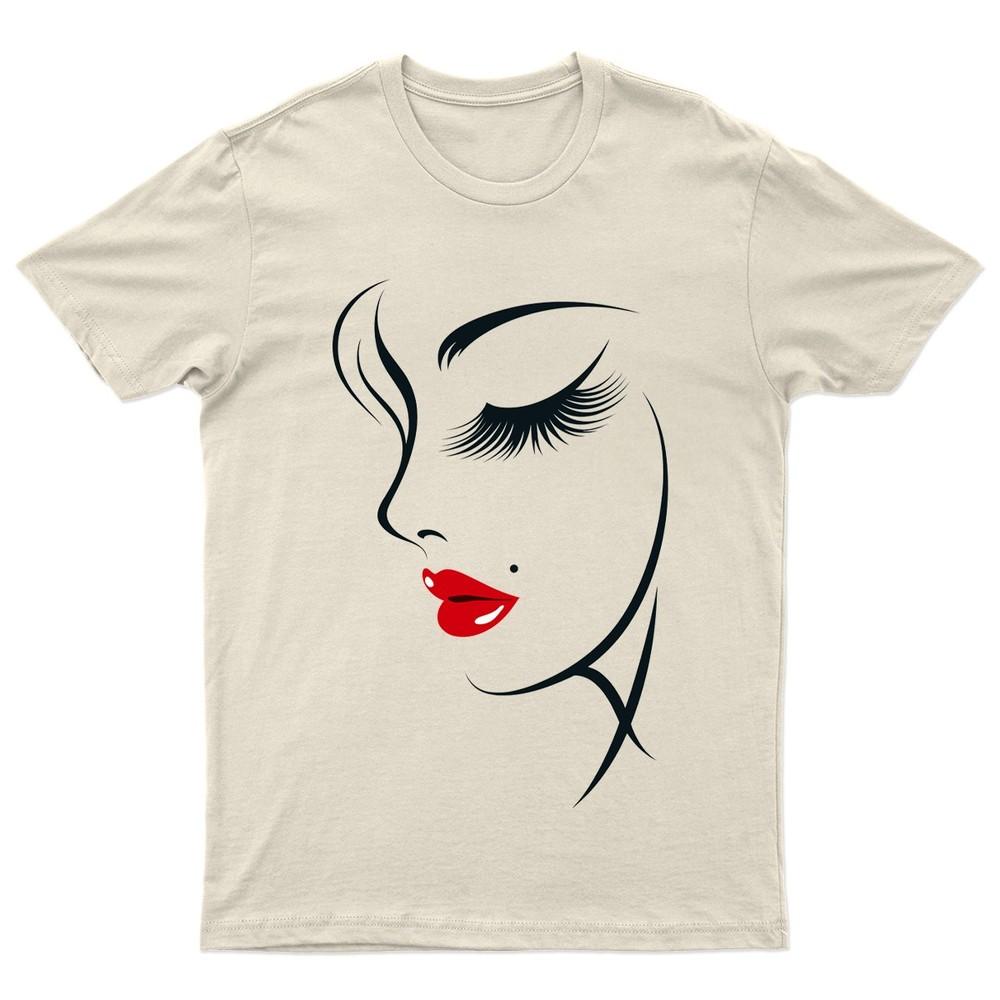 Minimalist Unisex Face Art Fashion Graphic Tee Unisexs TShirt Unisexs Top