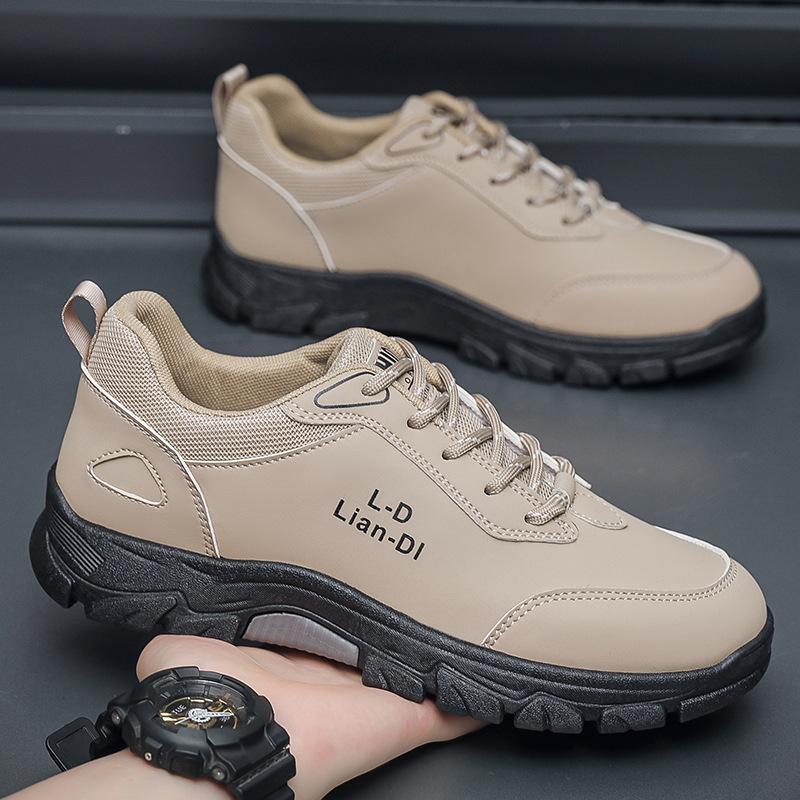 

Spring 2025 new men s outdoor hiking shoes work sports and leisure shoes Korean version fashion tooling trendy shoes 48