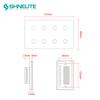 WIFI 8 Gang Smart Home Switch Wall Light Switches Work with Google Home, Alexa and Tuya App "smart Life"