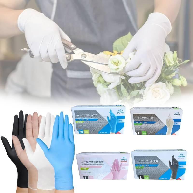 Gants Jetables Noirs en Nitrile de Haute Qualité Qualité Alimentaire Pour les Tâches de Nettoyage en Cuisine et au Barbecue