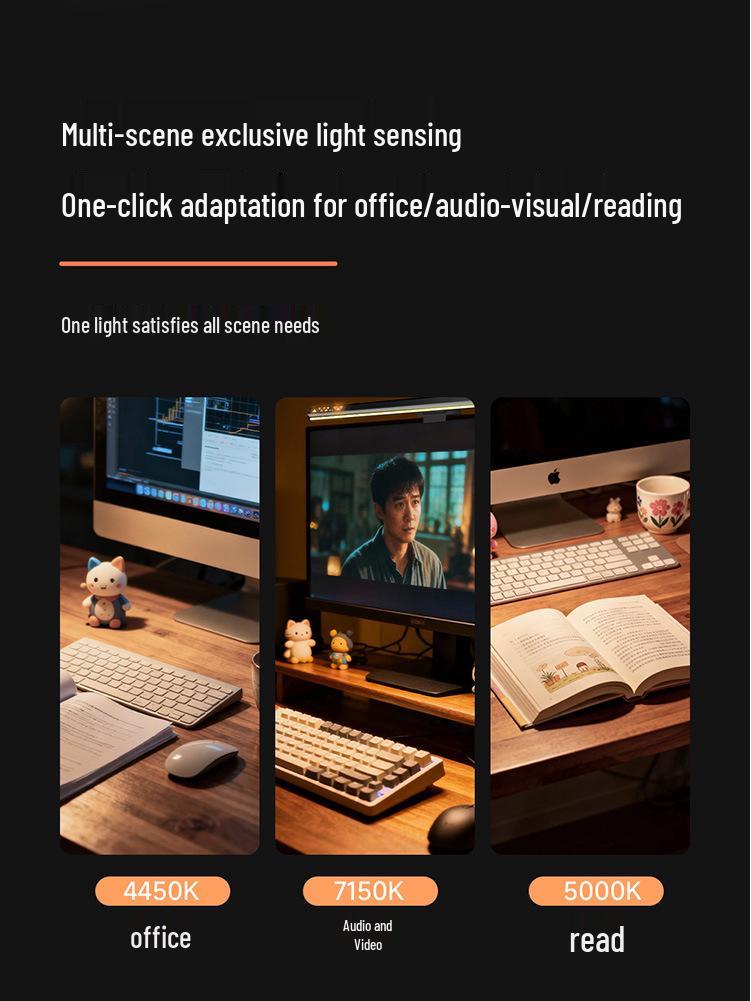 Vollspektrum LED Schreibtischlampe mit Blendschutz, Ra95 Hohe Farbwiedergabe und Augenschutz