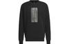 Wuji Series Sweatshirts Men's Black Crew Neck Moderate Regular IP4946