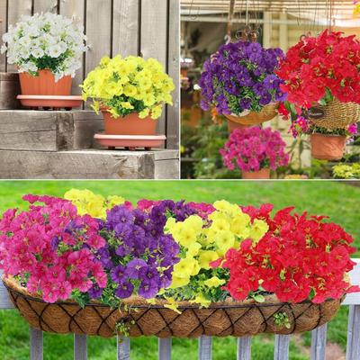 Yousheng Artificial Flowers for Outdoors UV Resistant Realistic Faux Plants Fake Eucalyptus Flowers Bulk for Vase Flower Arrangement Front Porch