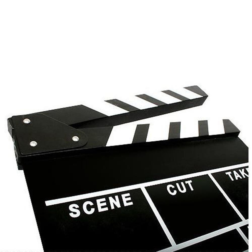 Handmade Wooden Plaques Director Video Clapboard Clapper Board Slate TV Film Movie Shooting Props