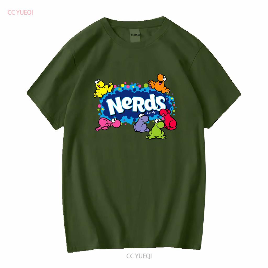 Nerds candy gummy clusters t shirt vintage Washed Versatile designer clothes Stretched graphic Breathable homme streetwear
