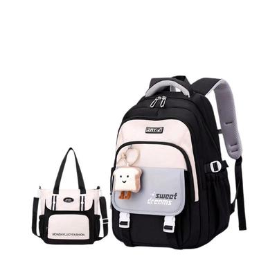 Schultaschen Polyester Wasserdicht Rucksack und Schultertaschen Set (34*24*47cm)