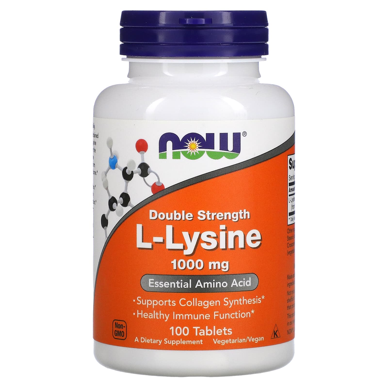 

Double Strength L-Lysine, 1,000Mg, 100 Tablets