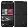 Musiin Guitar Accessory Organizer Foldable Pocket Case for and String Holders Bag, Easy-Access Picks, Straps, Capos, (Black)