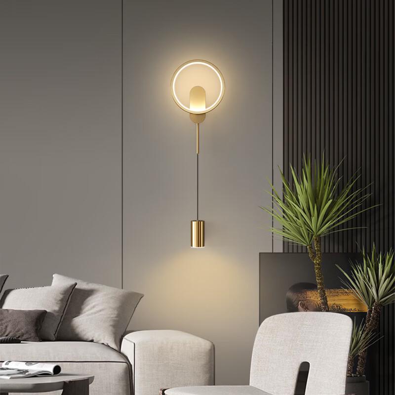 Dream Bubble Gold 3-Color LED Bedside Wall Lamp