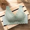 October Follows Spring and Summer Natal Year Bra Thin Large Size Without Steel Ring Lace Large Chest Small Bra