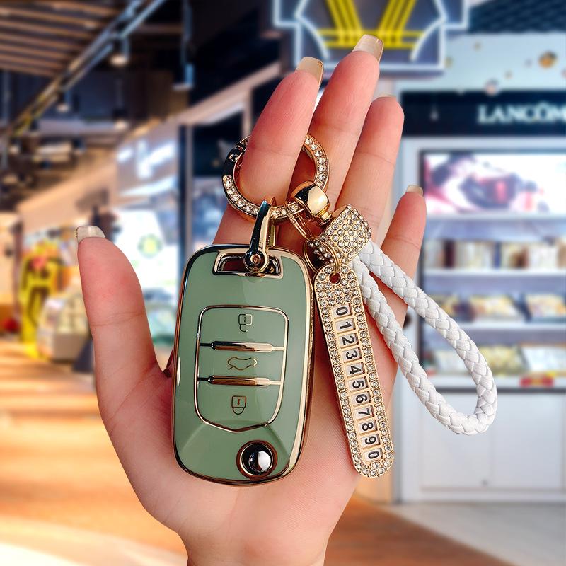 Baojun 510 Luxury Key Case with Folding Buckle for Models 730, 530, 360, 310W, E200, 630, 560.
