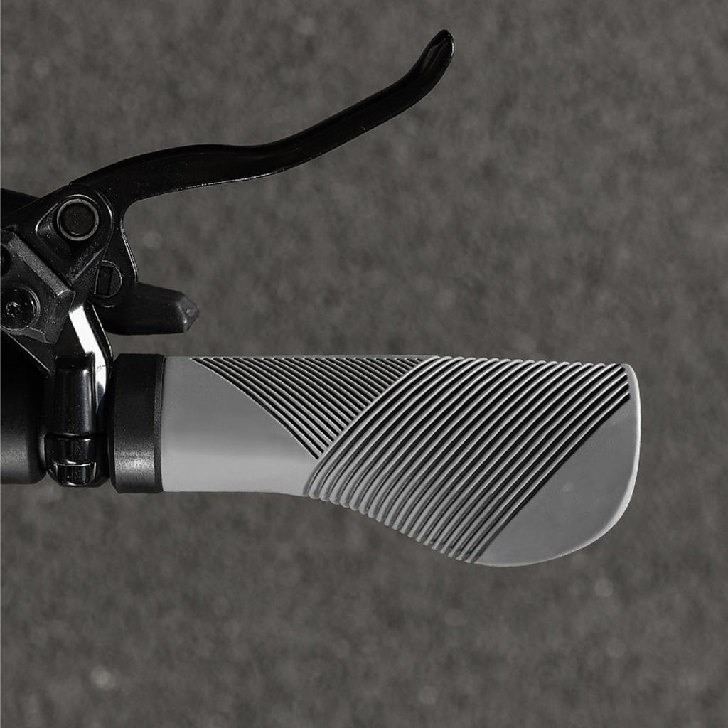 Vibration Reducing Bike Grip Ergonomic Handlebars Cover Antislip Pattern Locking Rings for Mountain Bike Accessories