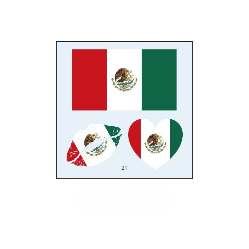 10PCS New World Cup Flag Tattoo Stickers Football Game Games Tattoo Stickers Makeup Face Stickers