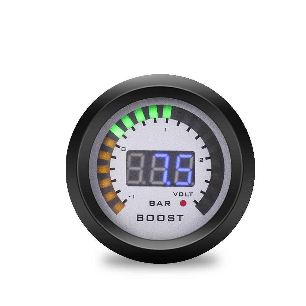 New 52mm Car Digital Gauge Boost/Water Temp/Vacuum/Oil Temp/Oil Pressure Tachometer/Volt/EGT Temp Gauge With LED Display Gauge