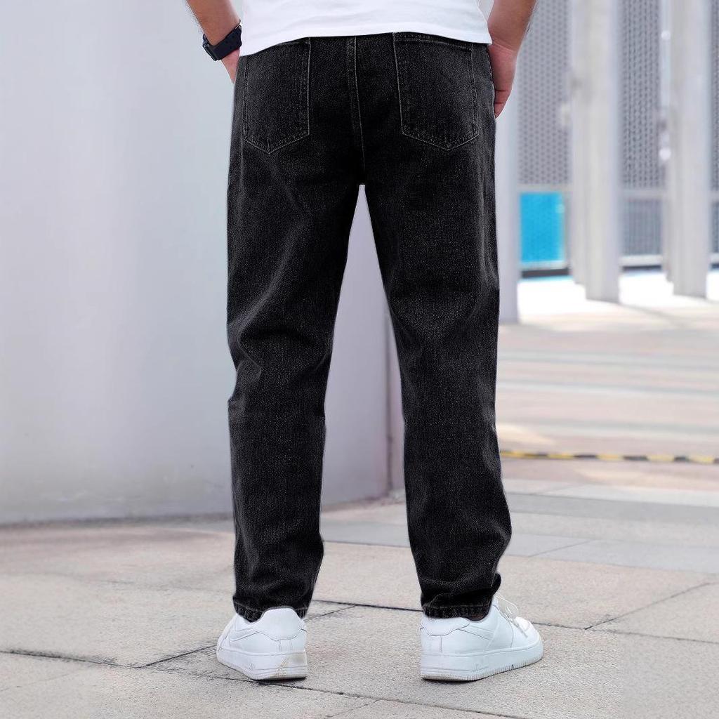 Men's Casual Tall Loose Straight Jeans - High-end & Trendy