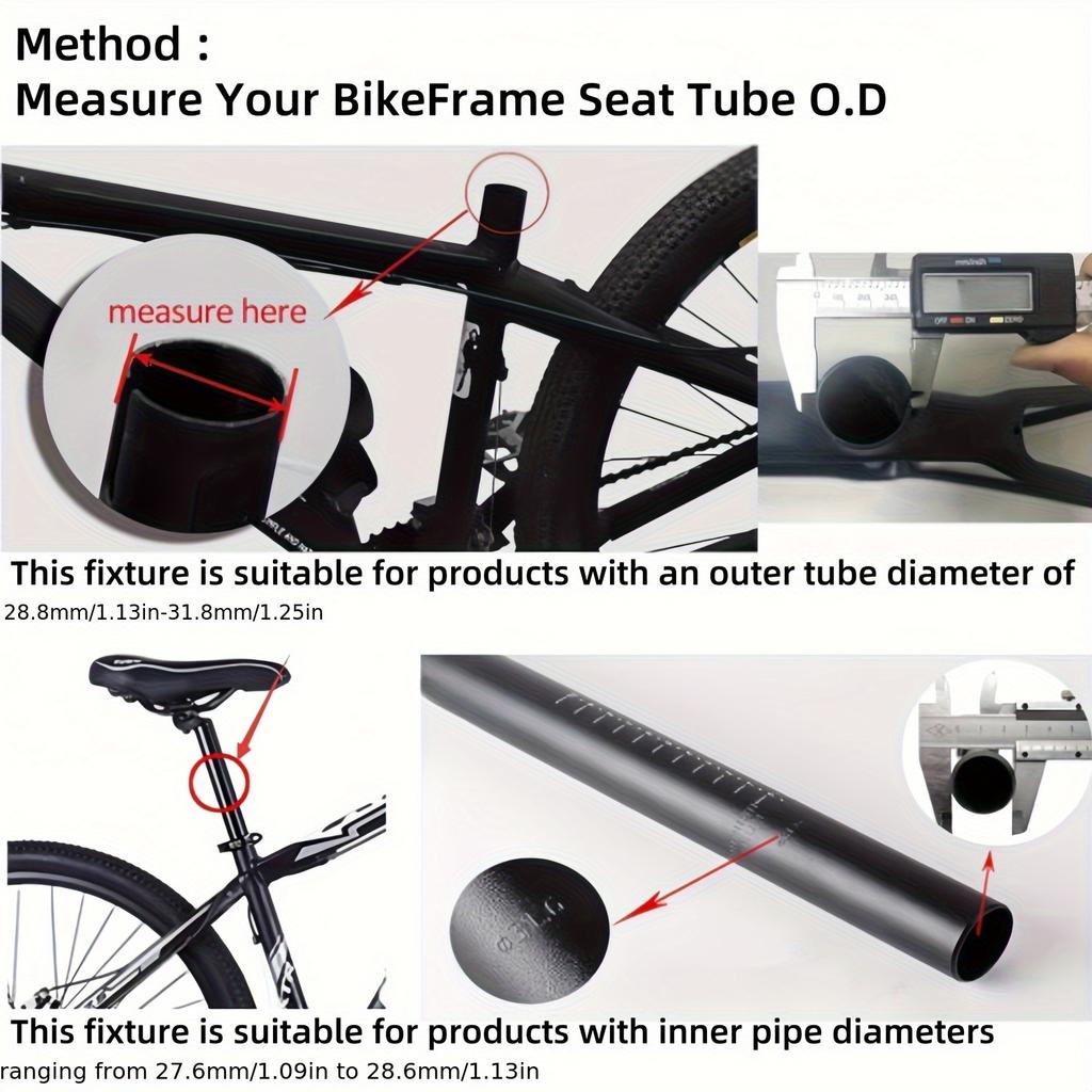 2pcs Mountain Bike Quick-release Seat Tube Clamp, Suitable for Bicycles with Pipe Diameter of 31.8mm, Aluminum Alloy Saddle Lock Clip