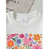 Kids Sweatshirt ,Vibrant Floral Patterned Sweatshirt , Featuring a Crew Neck Design Suitable for Autumn And Winter